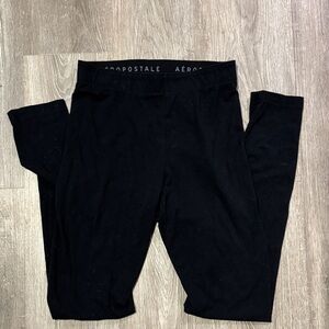 Aeropostale Jet Black Stretch Leggings
